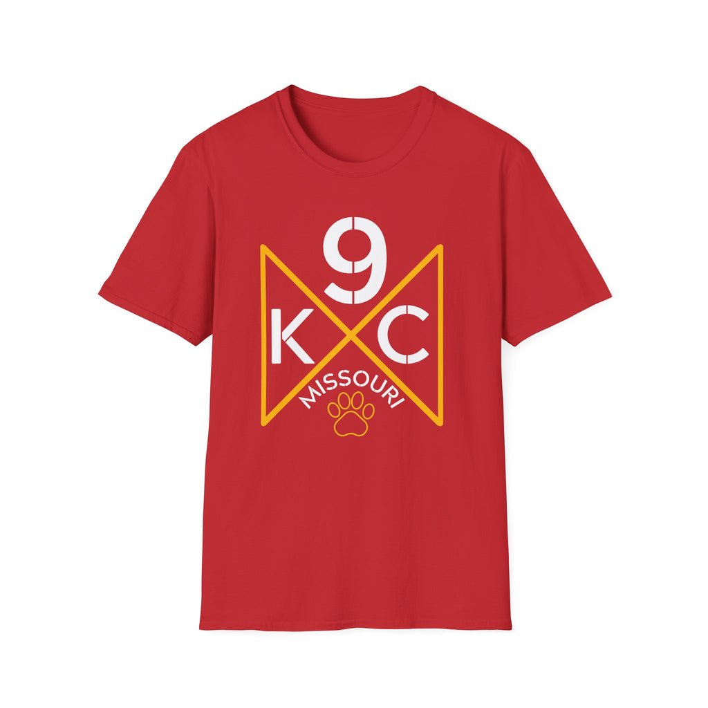 KC 9 Paw Kansas City chiefs T-Shirt — Kansas City Pet Lover Tee
