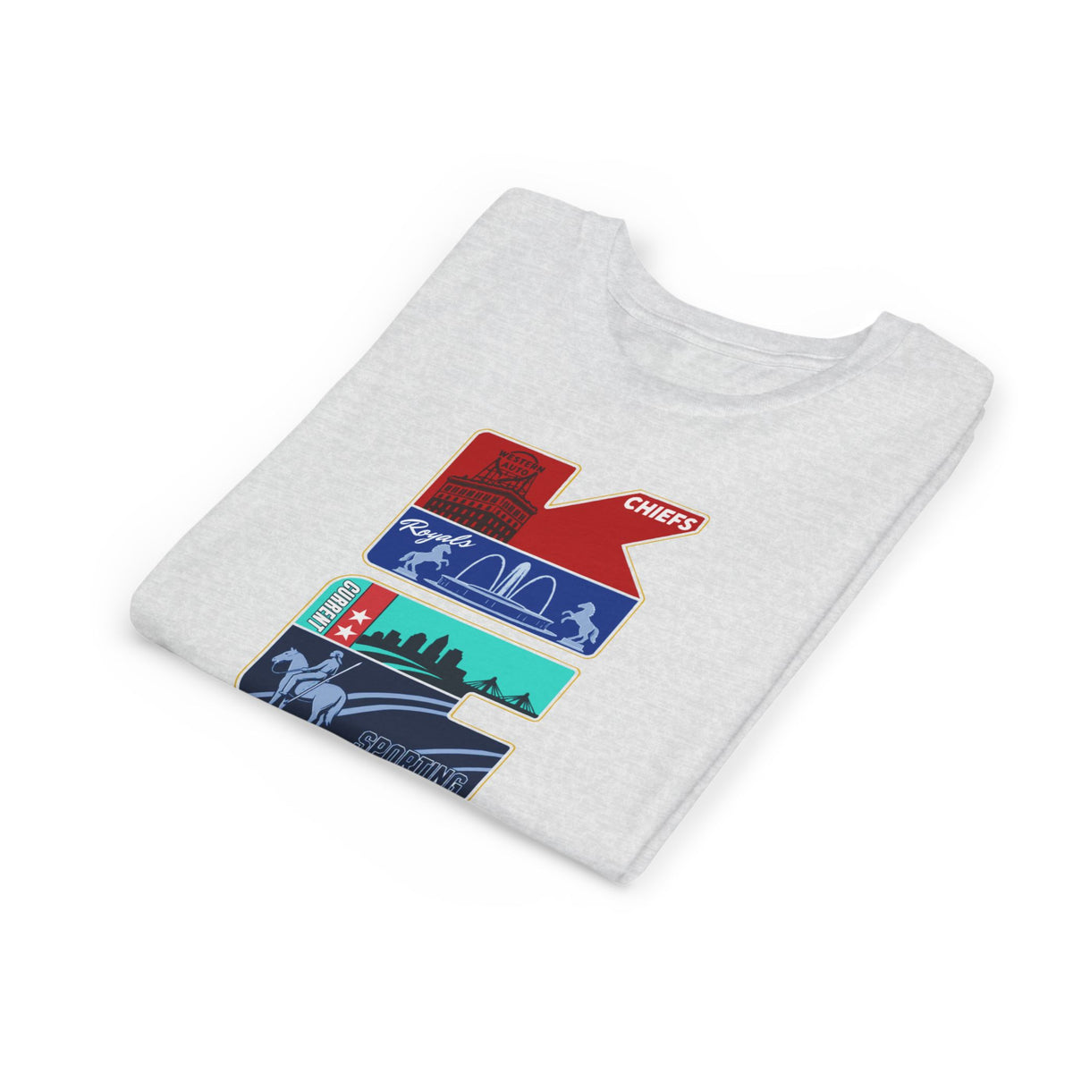 Youth All in One Kansas City Tee — KC Skyline & Chiefs Icons